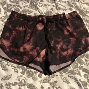 Blackish/Purplish Old Navy tie-dye shorts.